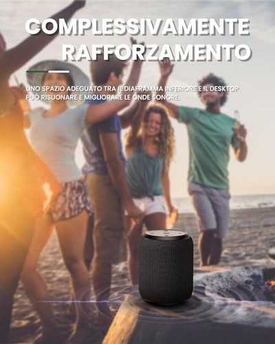 Bluetooth Speaker with15W, IPX67 Waterproof Portable Speakers Bluetooth Black