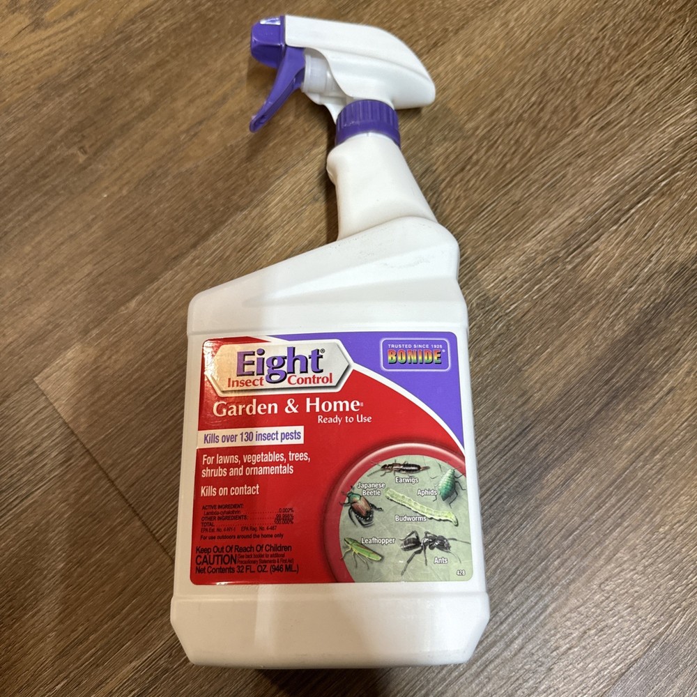 Bonide Eight Insect Control 32 oz RTU ready to use insecticide bug trigger spray