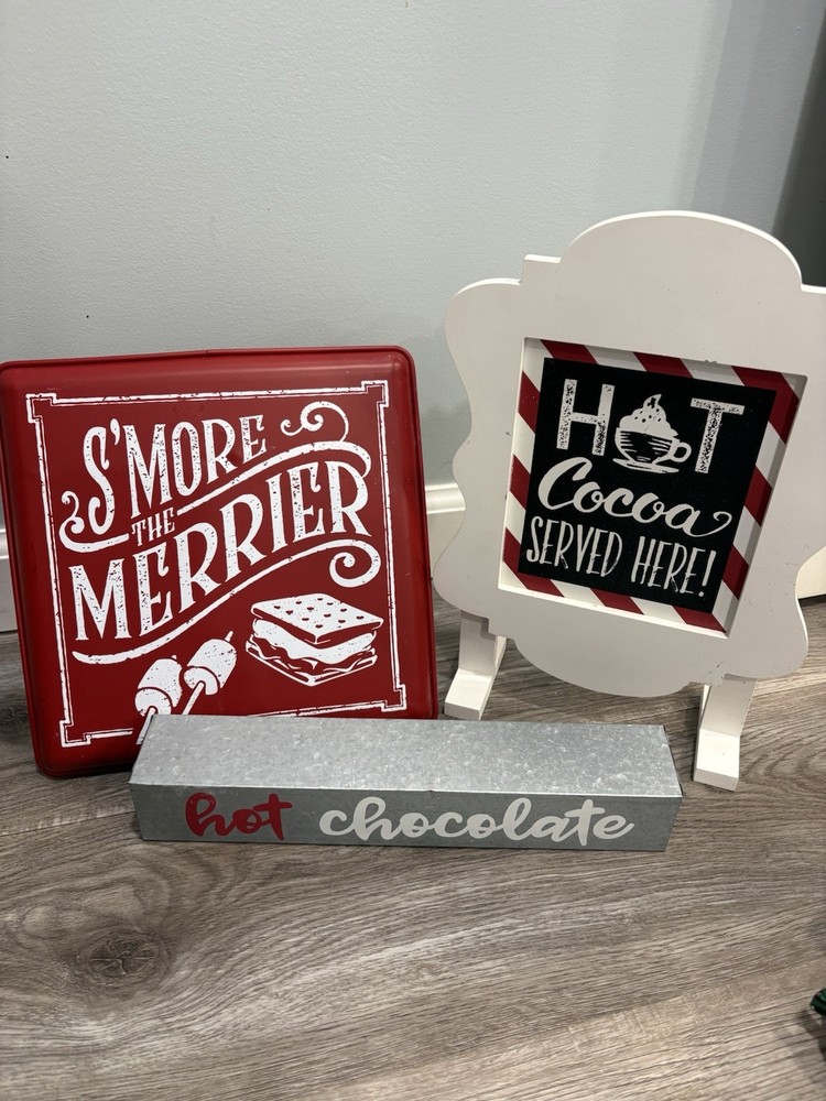 Hot Chocolate/smores Signs Decor