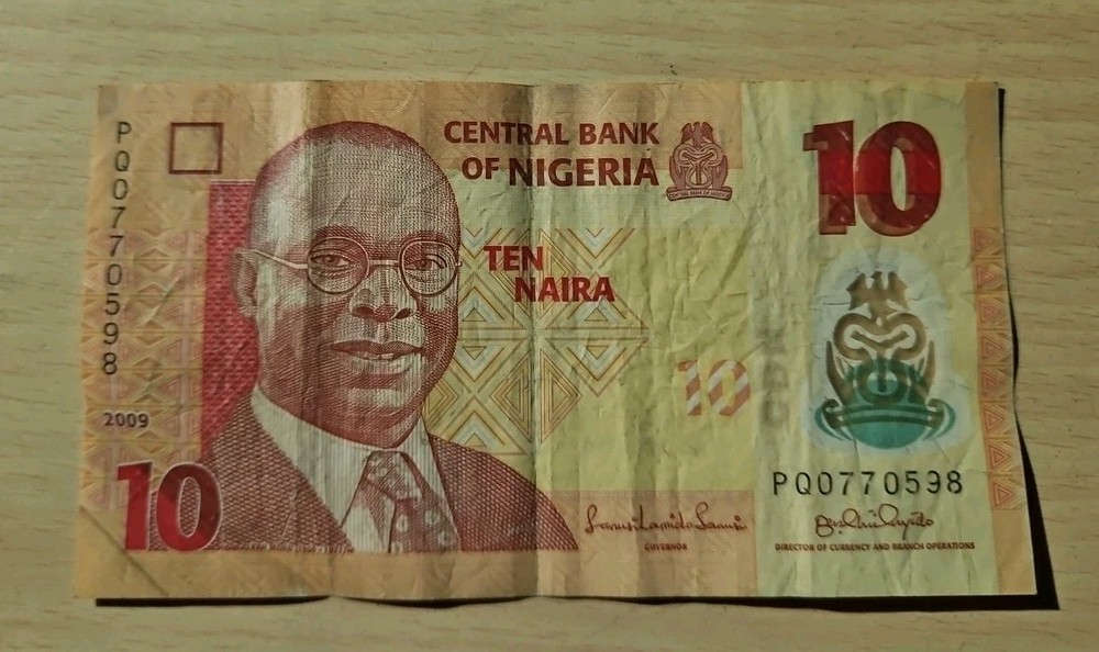 2009 Nigeria 10 Naira Note