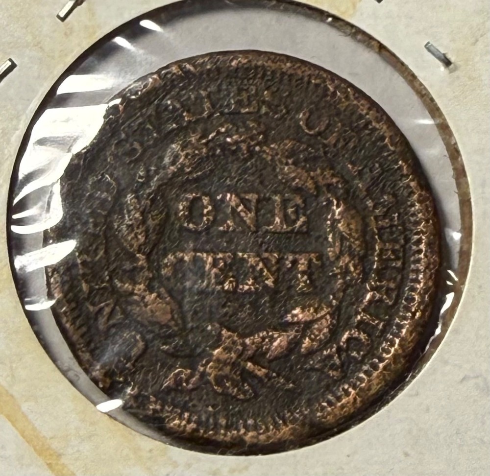 1848 braided hair large cent