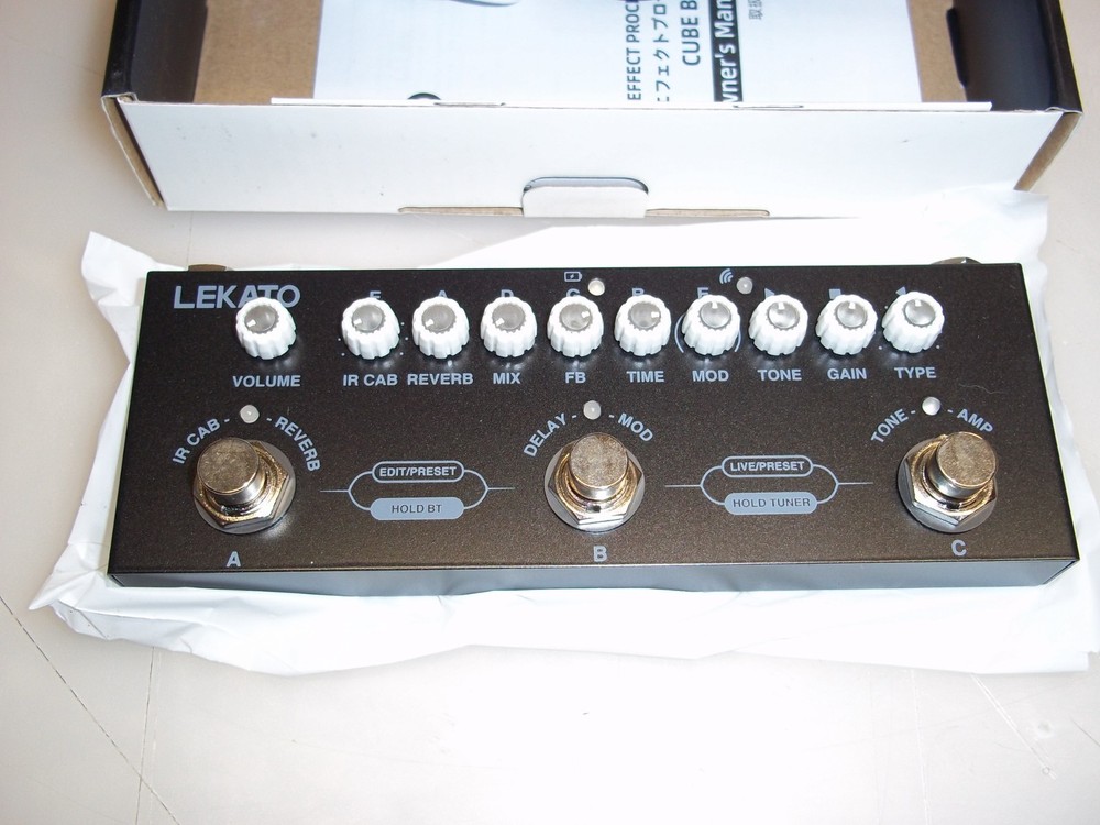 LEKATO Multi Effects Guitar Pedal, with IR Loading 9 AMP Models, Delay Reverb...