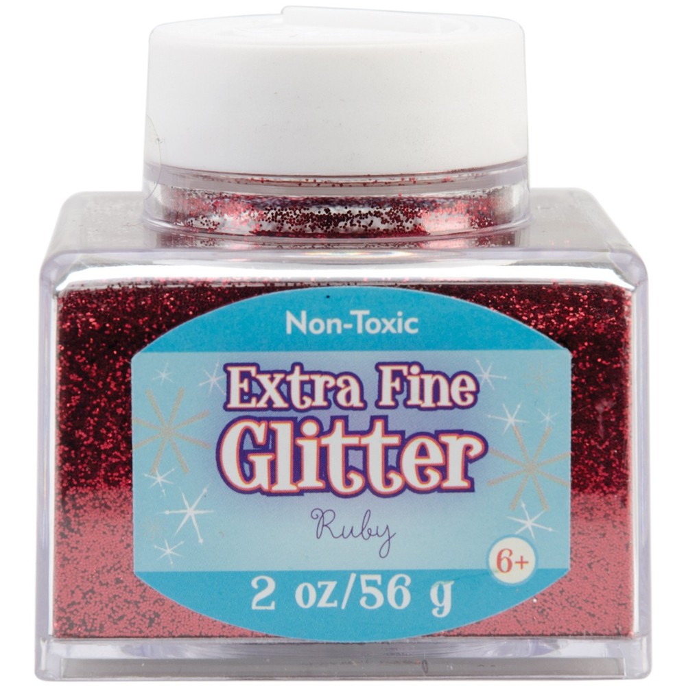Sulyn Extra Fine Glitter 2oz-Ruby - 4 Pack