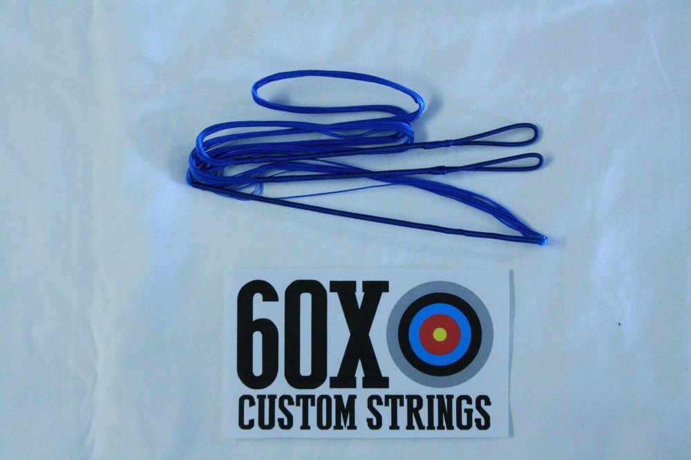 60X Custom Strings 57" Fast Flight Blue Recurve Bowstrings Bow String