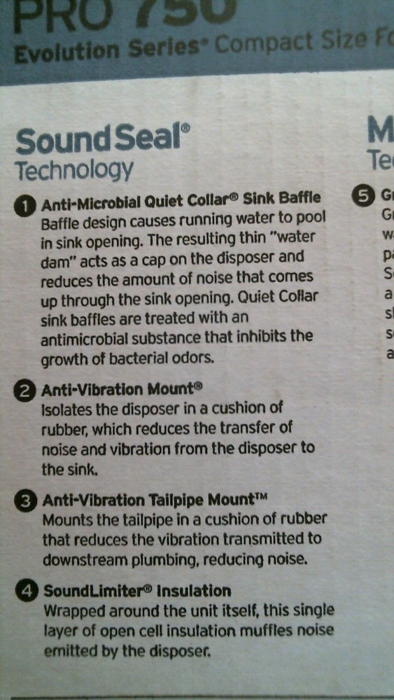 Insinkerator Evolution Pro 750, 0.75HP Garbage Disposal (01825) FS