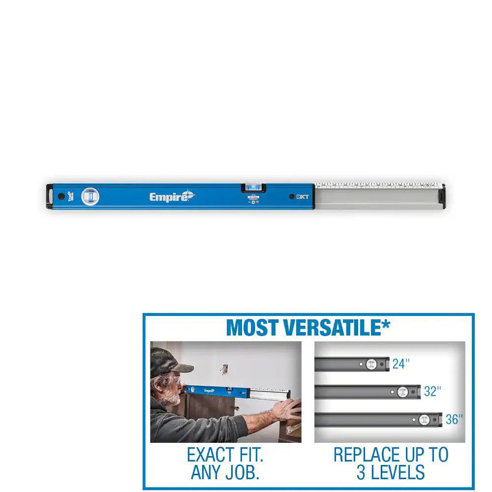 24 In. to 40 In. True Blue Extendable Box Level