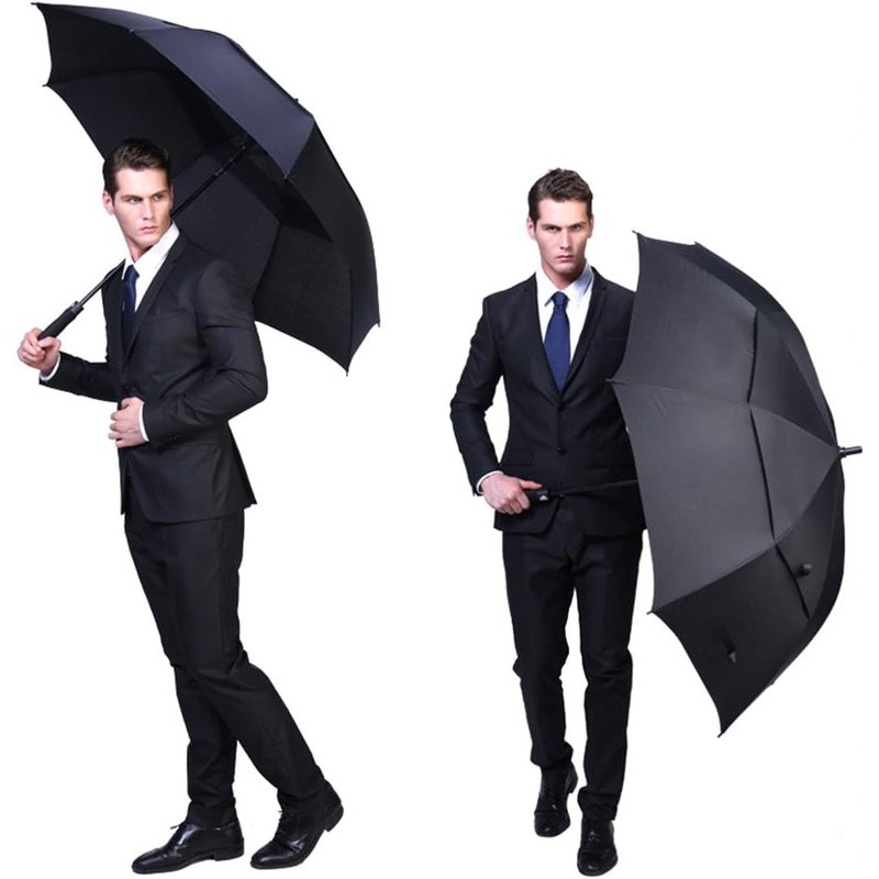 Ultimate Golf Umbrella Windproof Automatic Open Double Canopy Travel Durable New