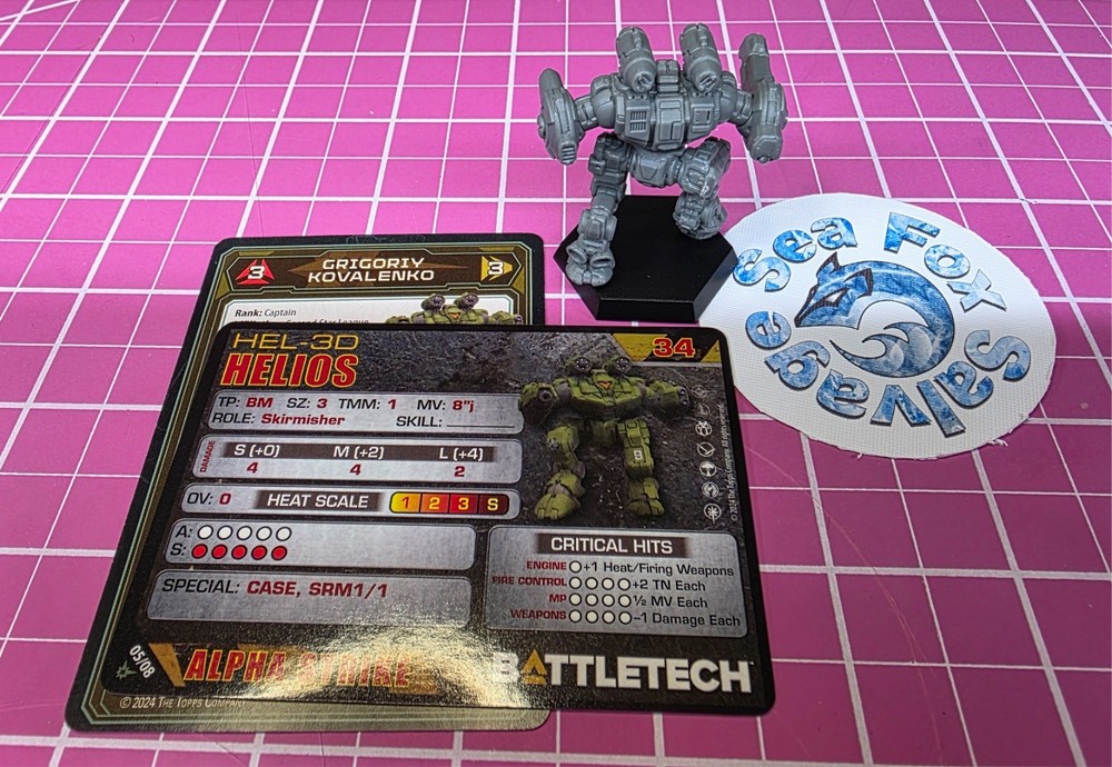BattleTech Helios Mech -- Second Star League Assault Lance + Cards