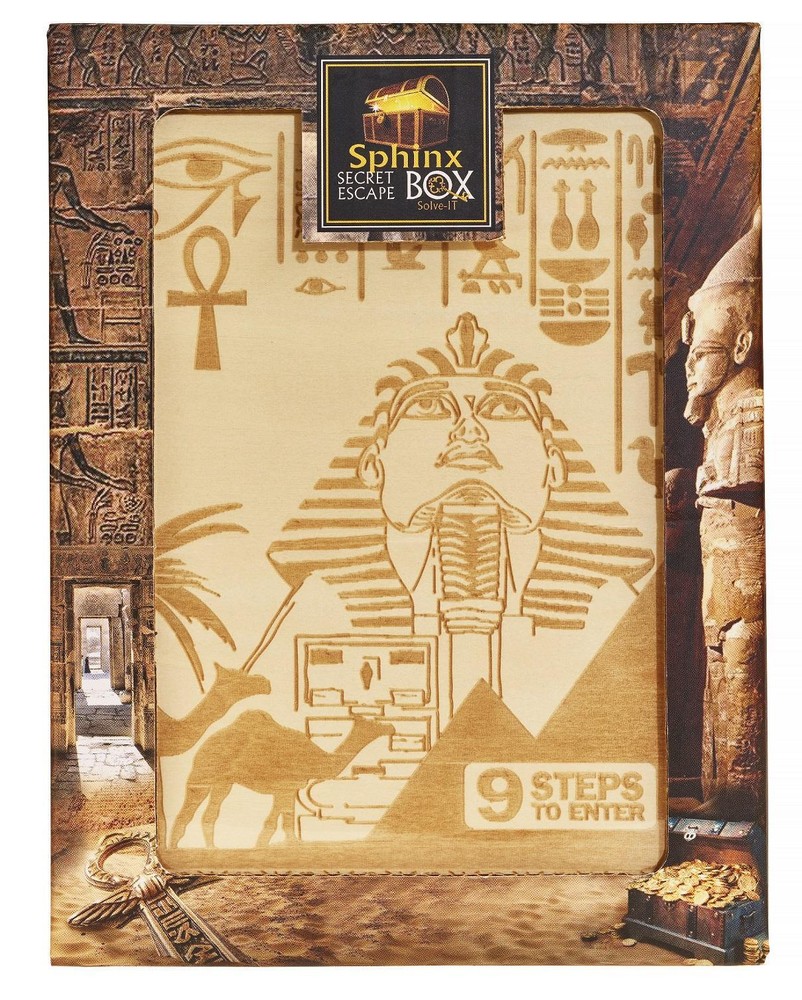 Sphinx Treasure Secret ESCAPE Puzzle Box