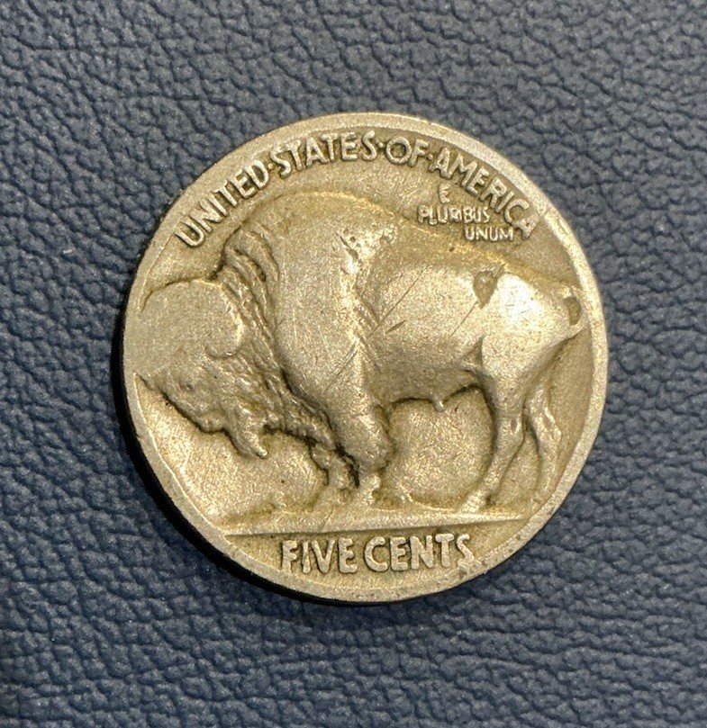1919 5C Buffalo Nickel - Barely Readable Date