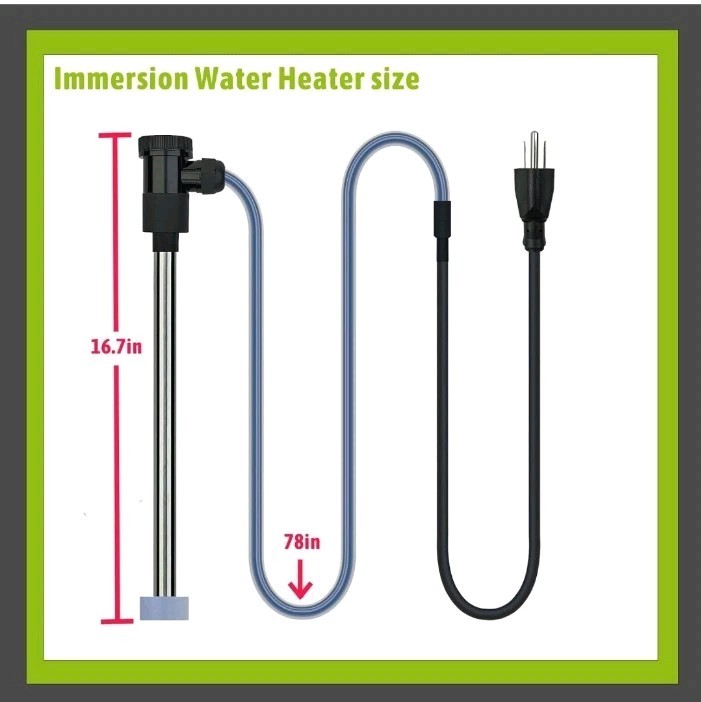 2000W Water Heater for Hot Tub & Pool – Portable Elec.....