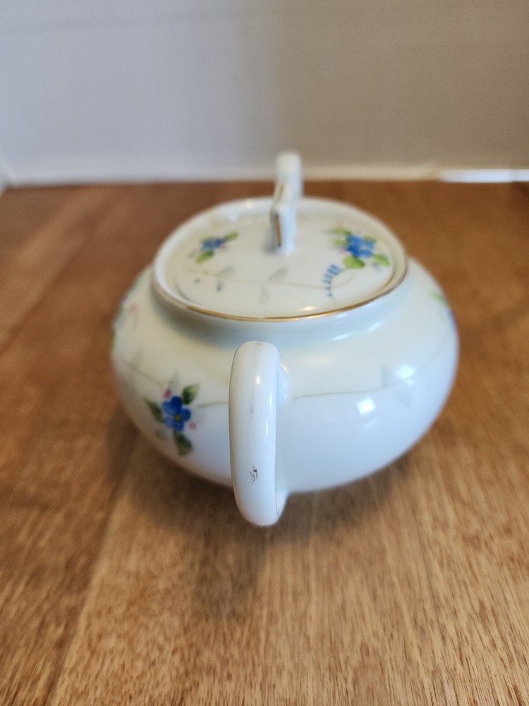 Hand Painted Nippon Covered Sugar Bowl