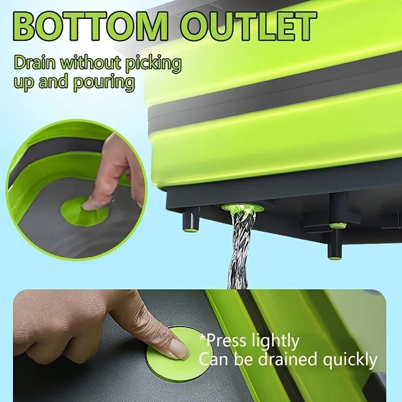 Portable Space Saving Basin with Built-in Sink and Storage Function - Perfect Fo