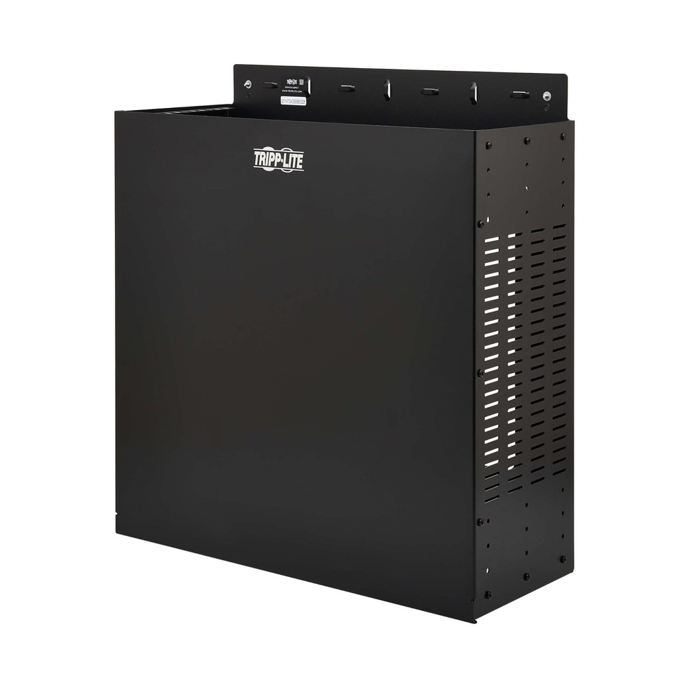 Tripp Lite SmartRack 4U Low-Profile Vertical-Mount Vented Enclosure Black