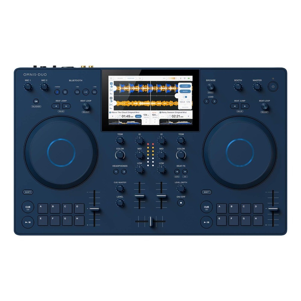 Alpha Theta OMNIS-DUO Portable Battery Powered Bluetooth DJ Controller
