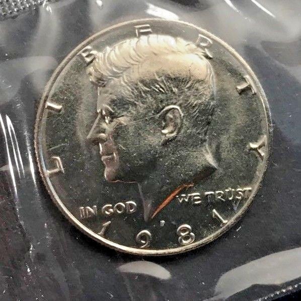 1981 P Kennedy Half  Dollar  In Mint Cello