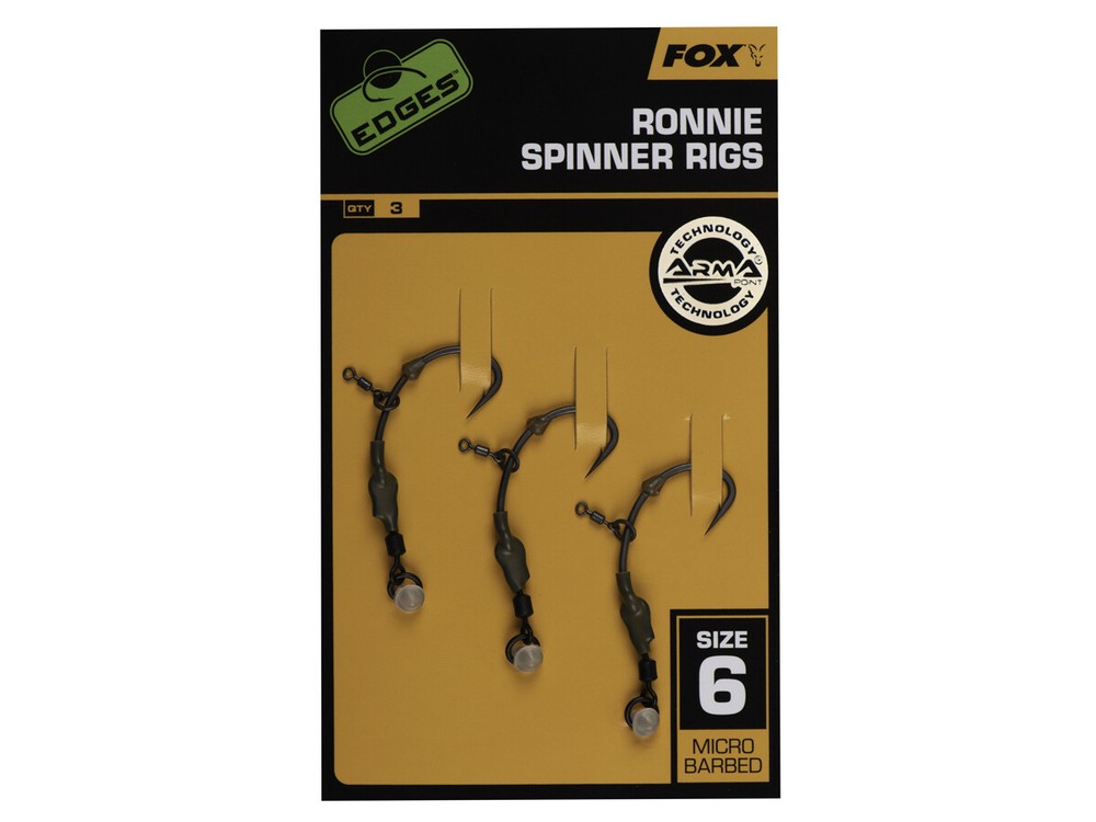 Fox Edges Ronnie Spinner Rigs #2 - #6 3pcs Carp rigs