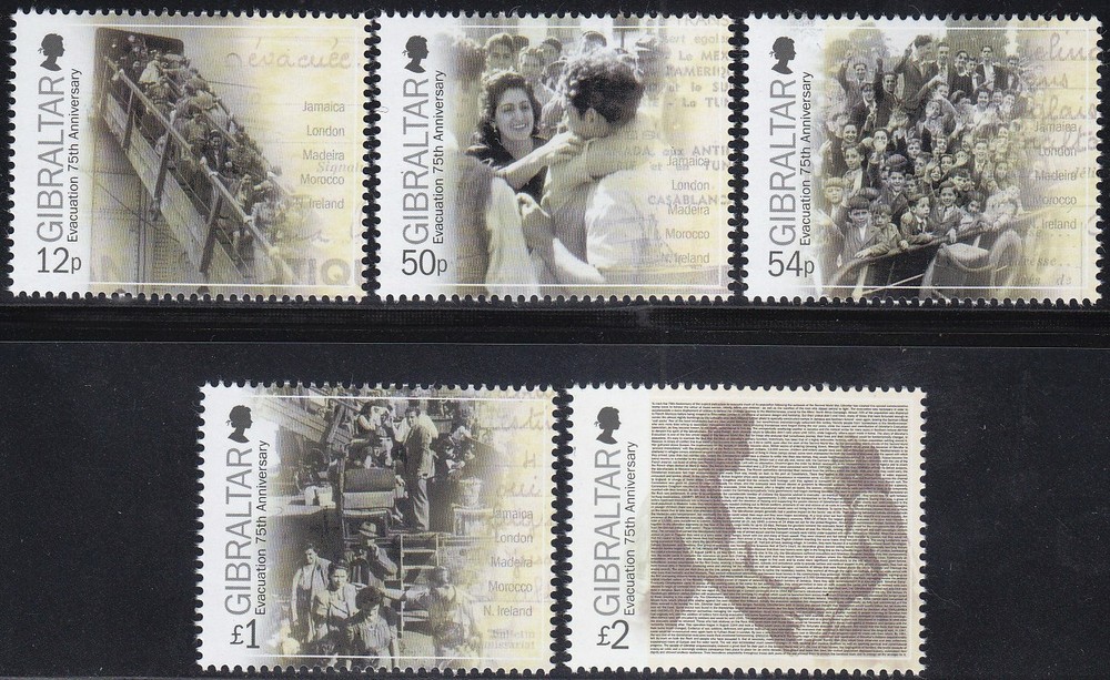 Gibraltar Issue 2014 (Set 1637-1641) WW 2