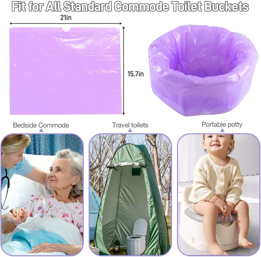 Lemon Scented Commode Liners 120 Pcs Leak Proof
