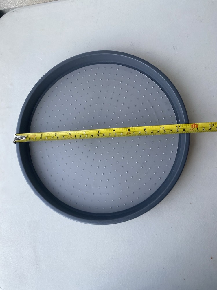 Lazy Susan Turntable Kitchen Cabinet Pantry Organizer 12" Grey