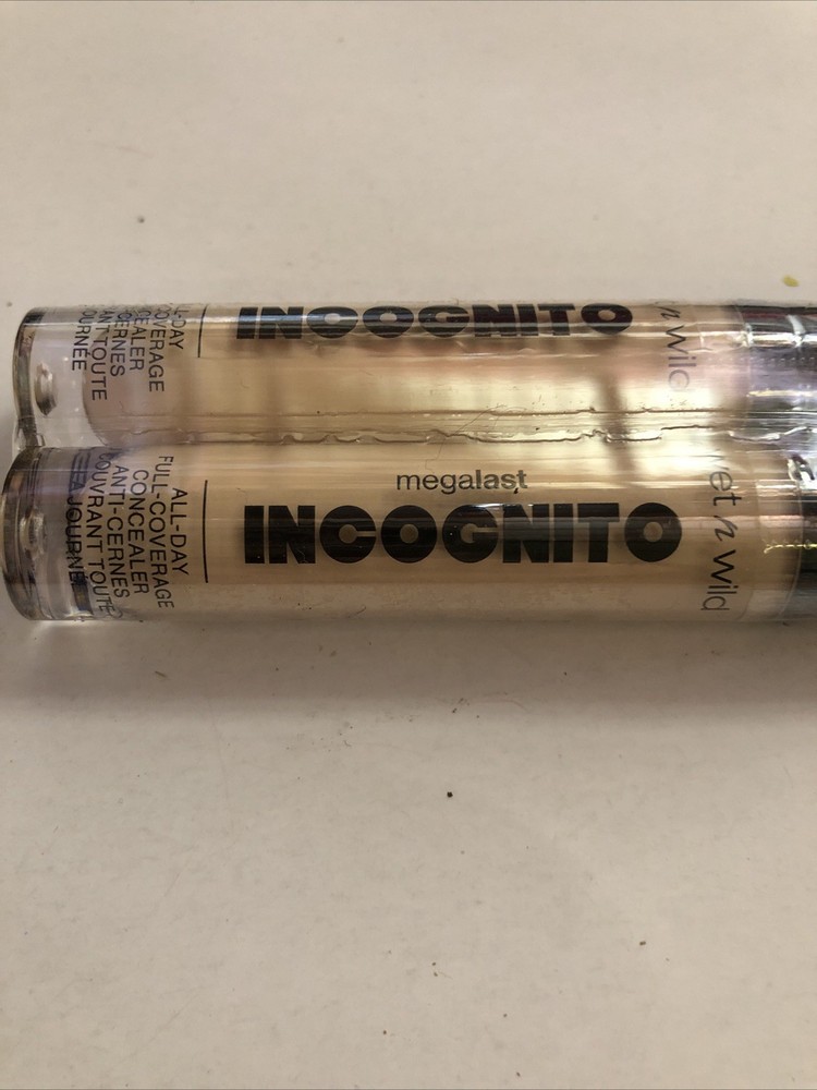 2 Pack Wet N Wild Light Honey Incognito full Coverage Concealer
