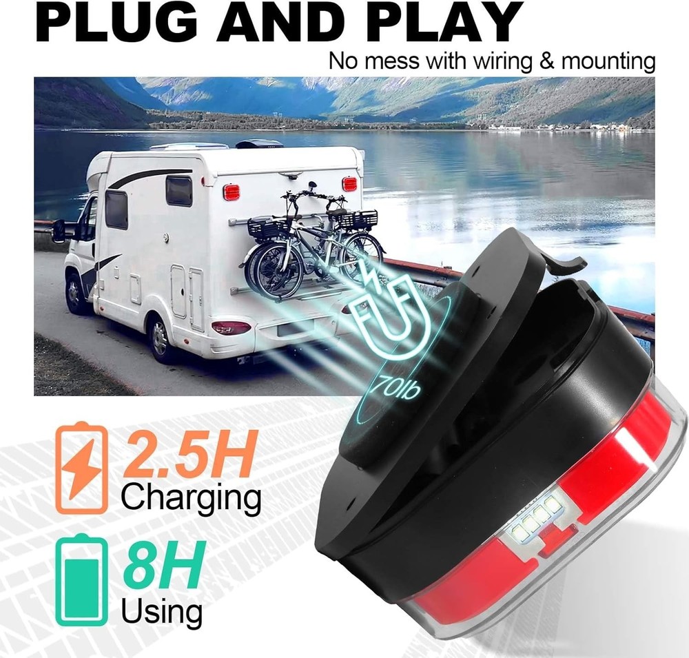 Portable Wireless Tail Lights - RV Camper