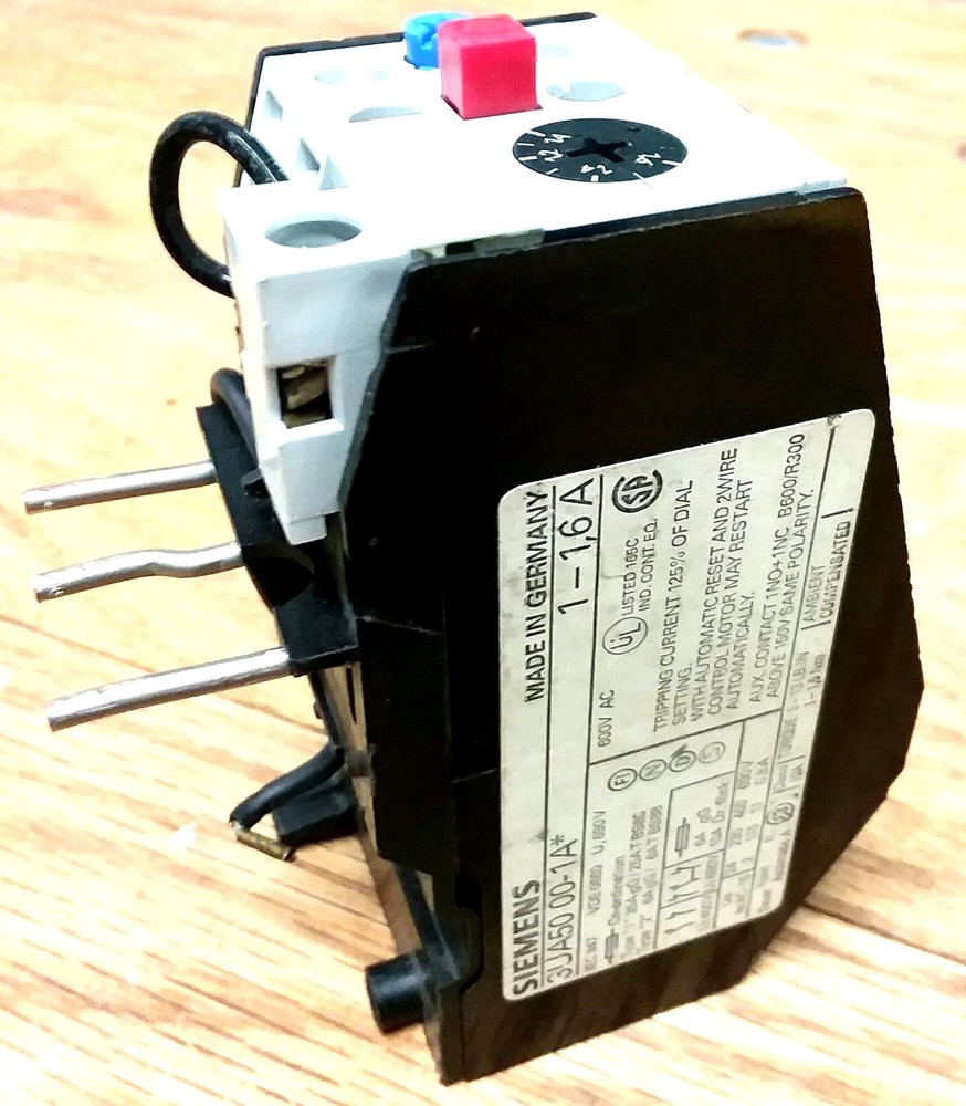Siemens 3UA50 00-1A Solid State Overload Relay