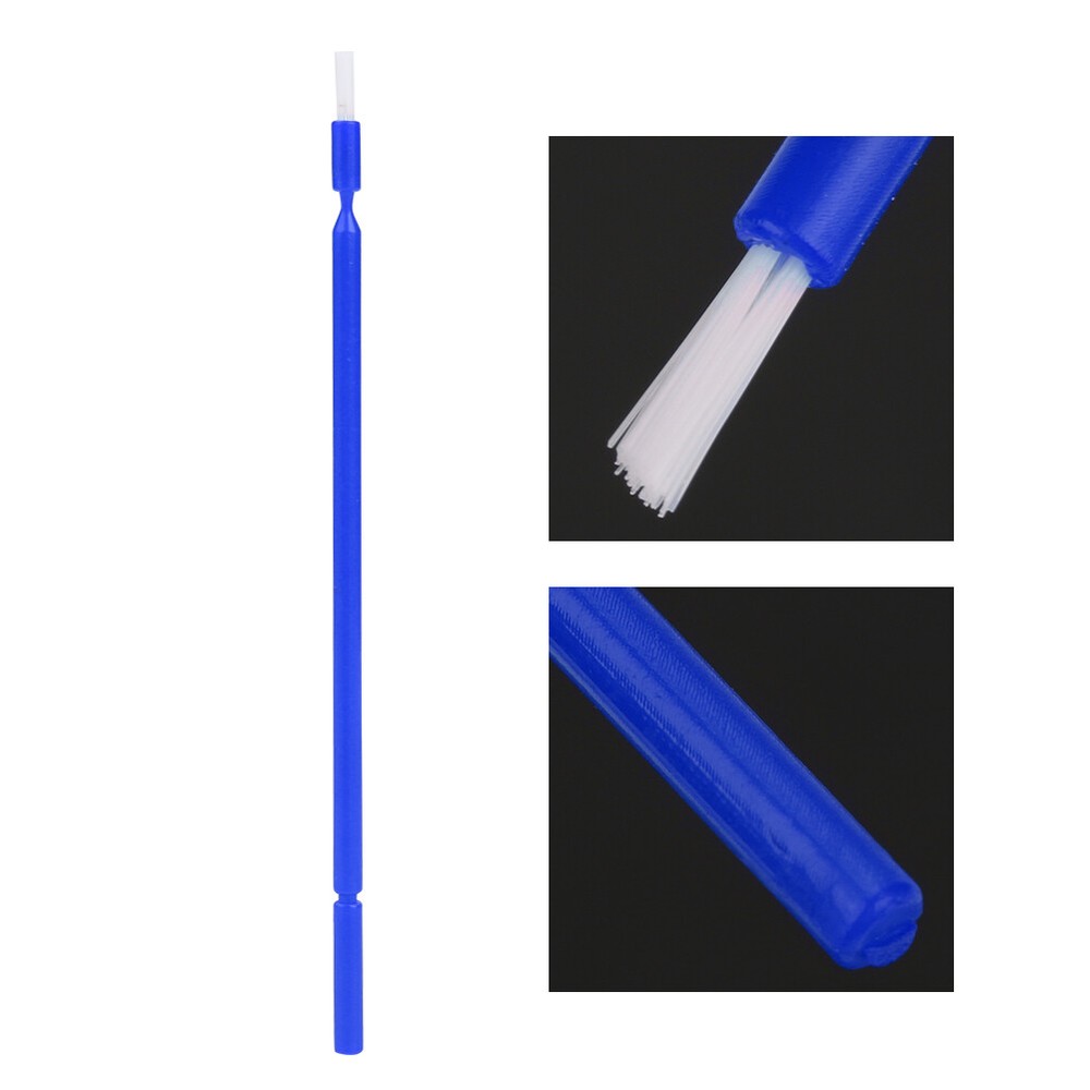 100Pcs/SET Dental Disposable Micro Applicator Brush Bendable Sticks - Blue