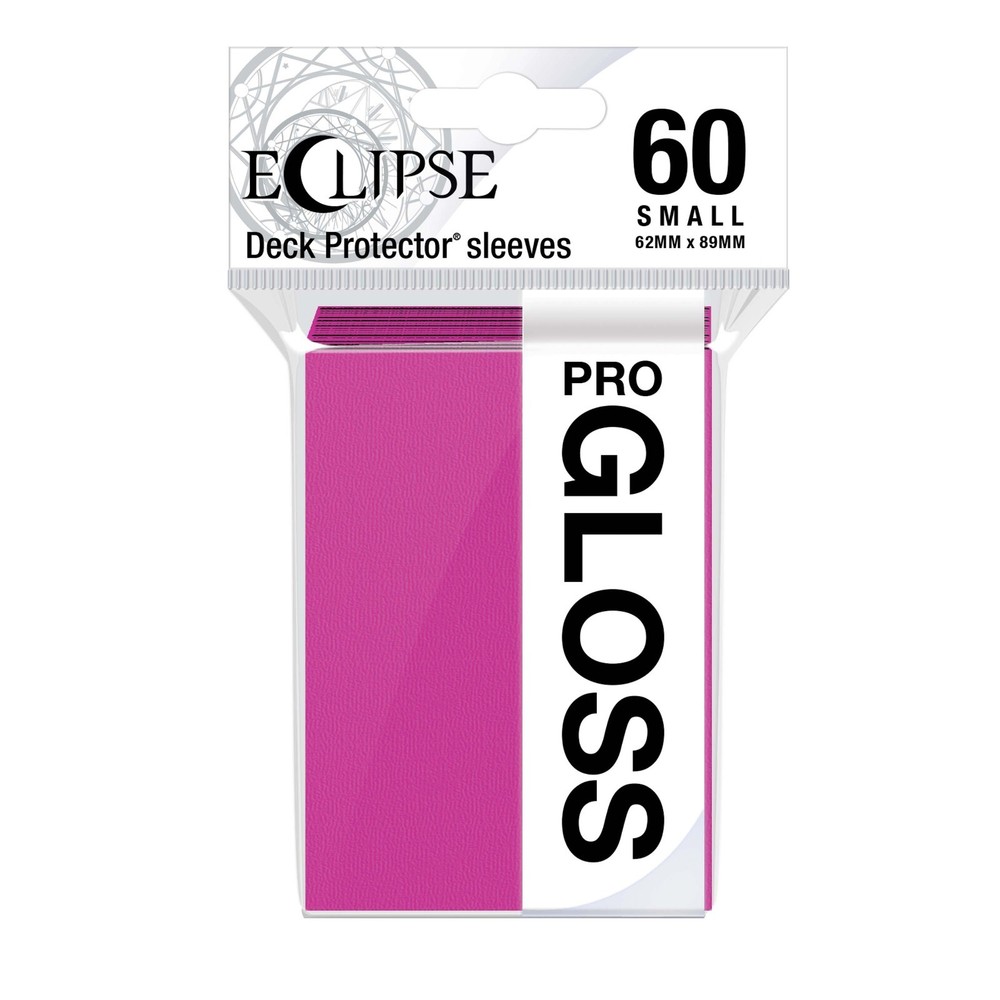 (60) Ultra Pro Eclipse PRO GLOSS HOT PINK Small Deck Protector Card Sleeves