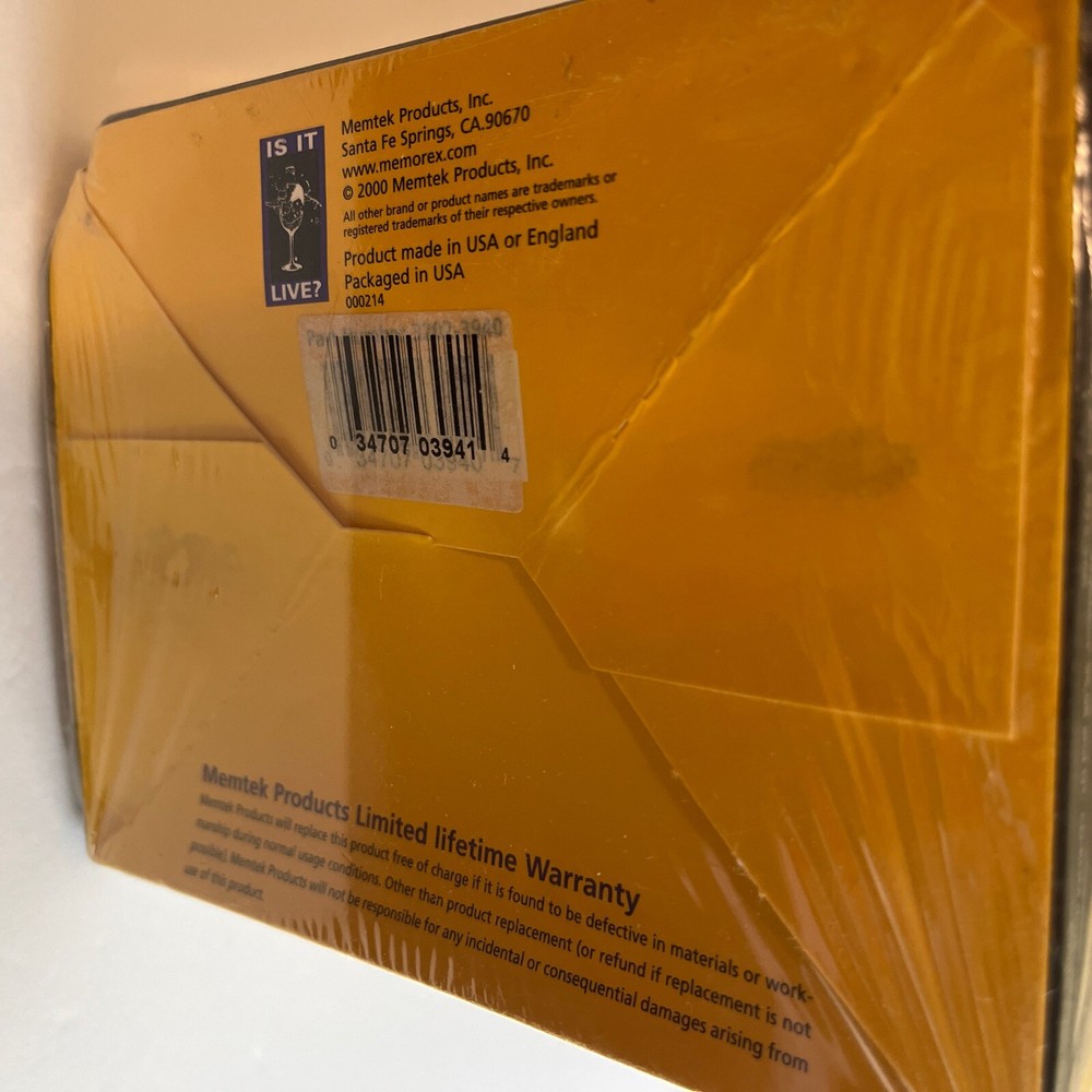 Pro Memorex Label Maker - CD & DVD Design System Mac/PC 2000 SEALED