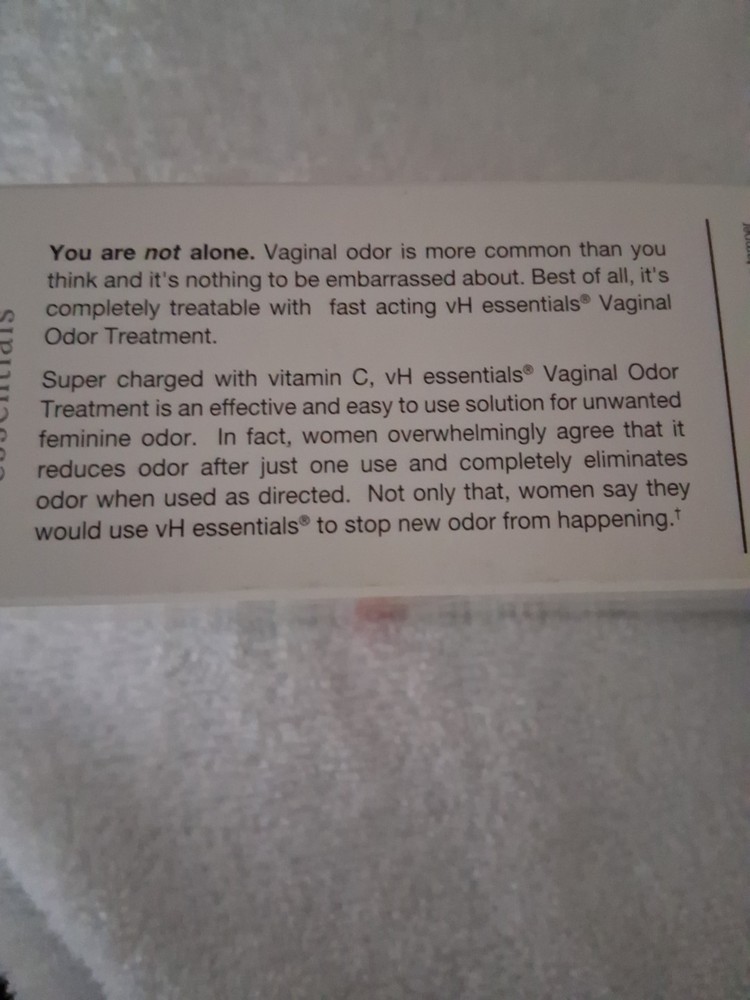 2 PACK Vh Essentials Ph Balanced Vaginal Odor Suppositories 6 Tablets
