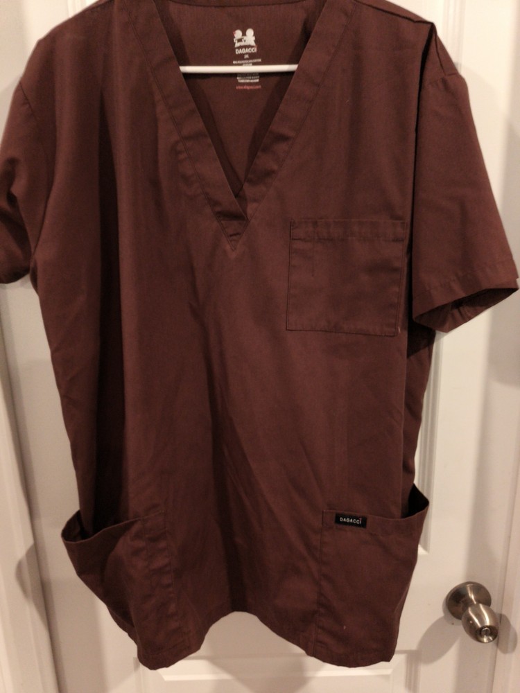 Dagacci Brown Scrub Set Size 2X