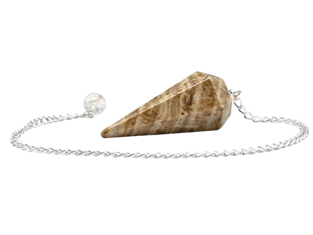 Aragonite Dowsing Crystal Pendulum