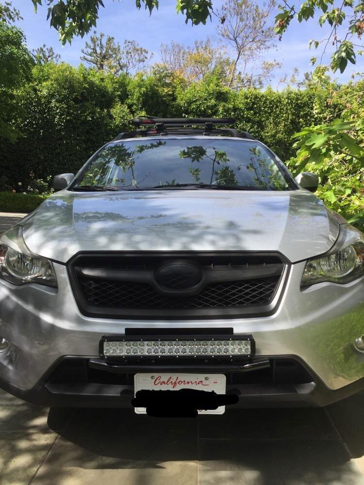 Bull Bar Front Bumper License Plate Off-Road LED Work Light Mount Bracket Holder