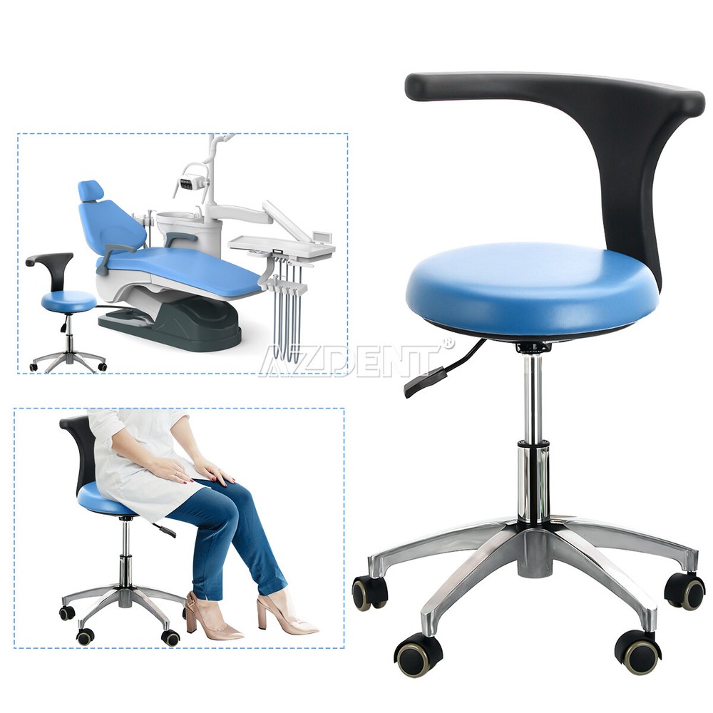 Dental Unit Chair DC Motor Computer Controlled PU Leather +Stool