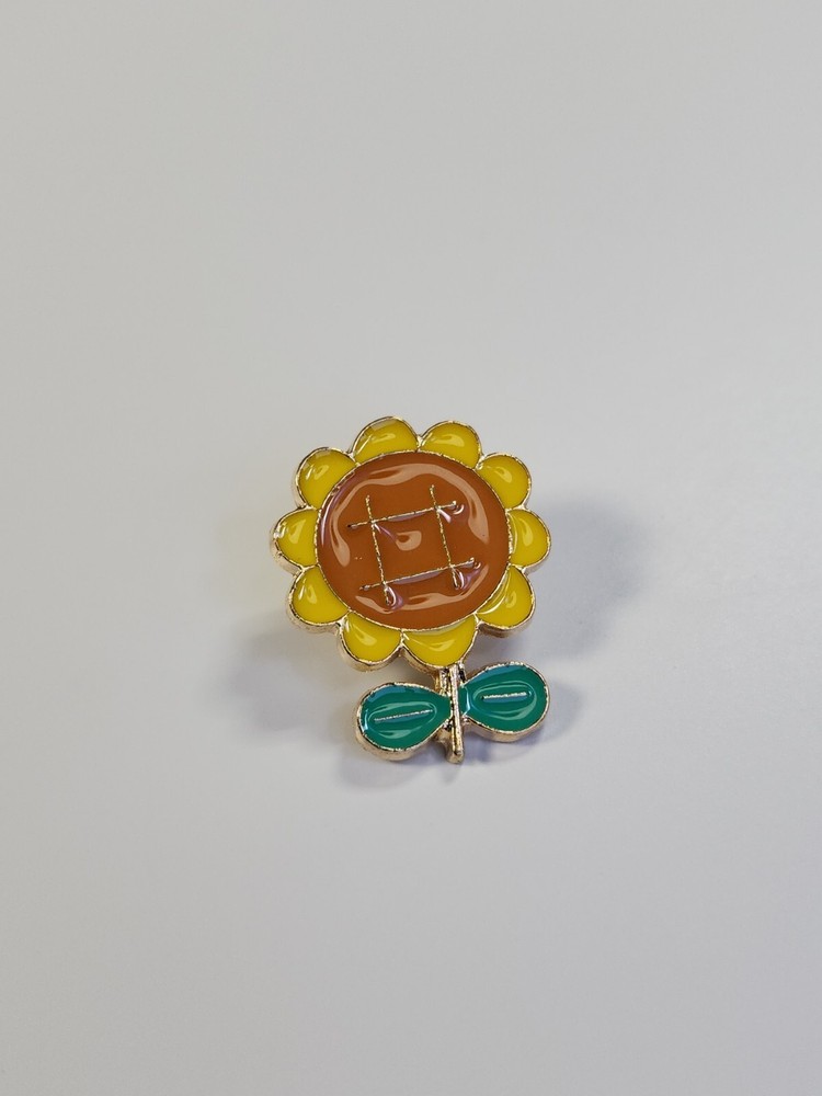 Cartoon Sunflower Lapel Pin