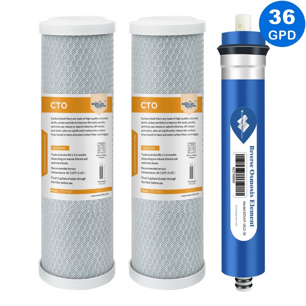 36 GPD RO Membrane Carbon Water Filter for GE FX12P FX12M Reverse Osmosis System
