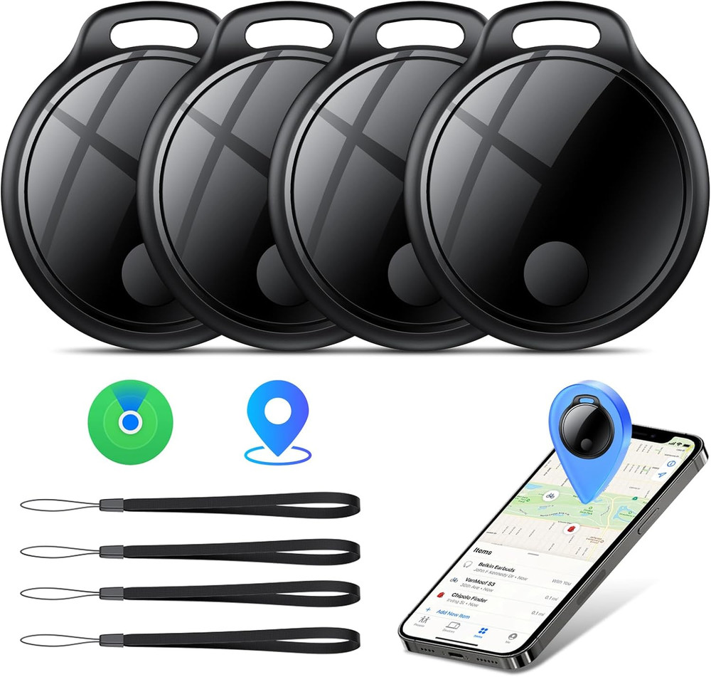Air Tracker Tags-4 Pack: Smart Bluetooth Tracker, Compatible with Apple Find My
