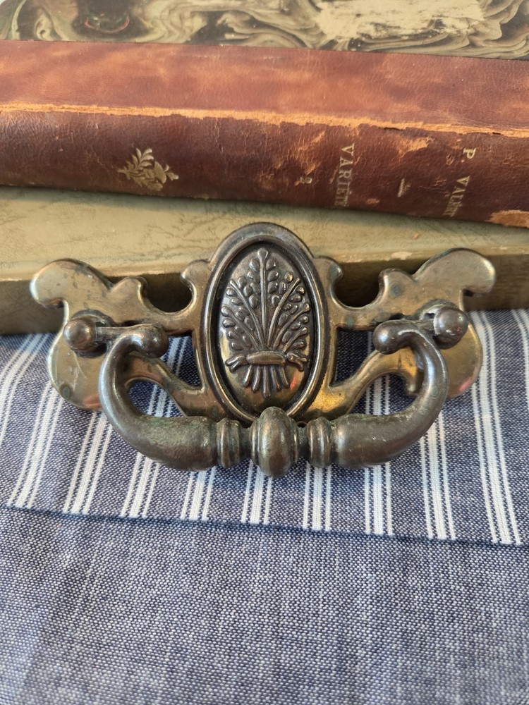 Antique Chippendale Style Brass Drawer Pull Drawer Handle