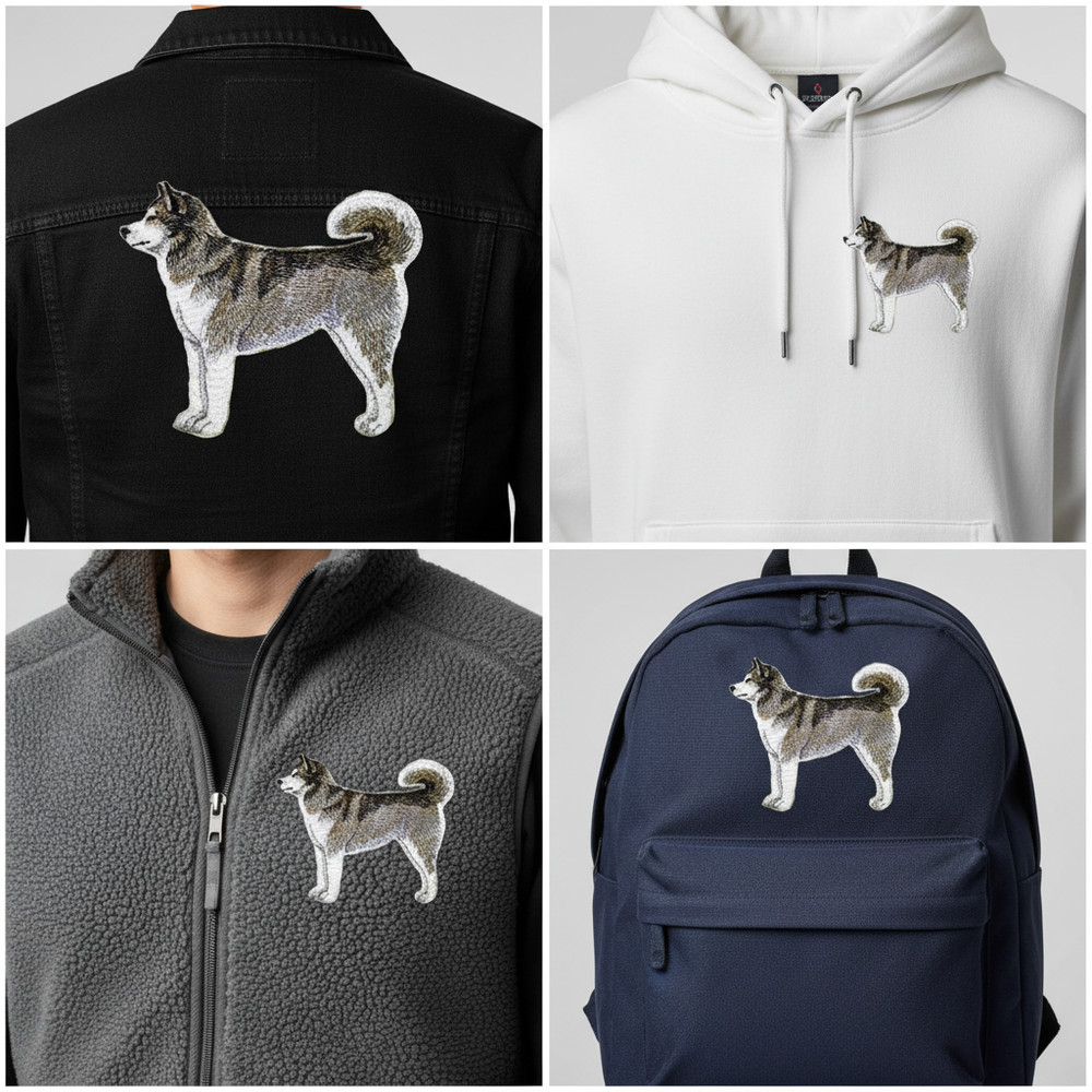 Malamute Embroidered Patch | Arctic Dog