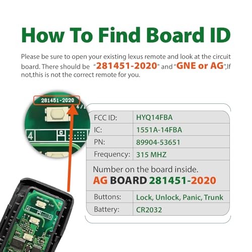 2 Replacement for 2013 2014 2015 2016 2017 2018 2019 2020 Smart Proximity