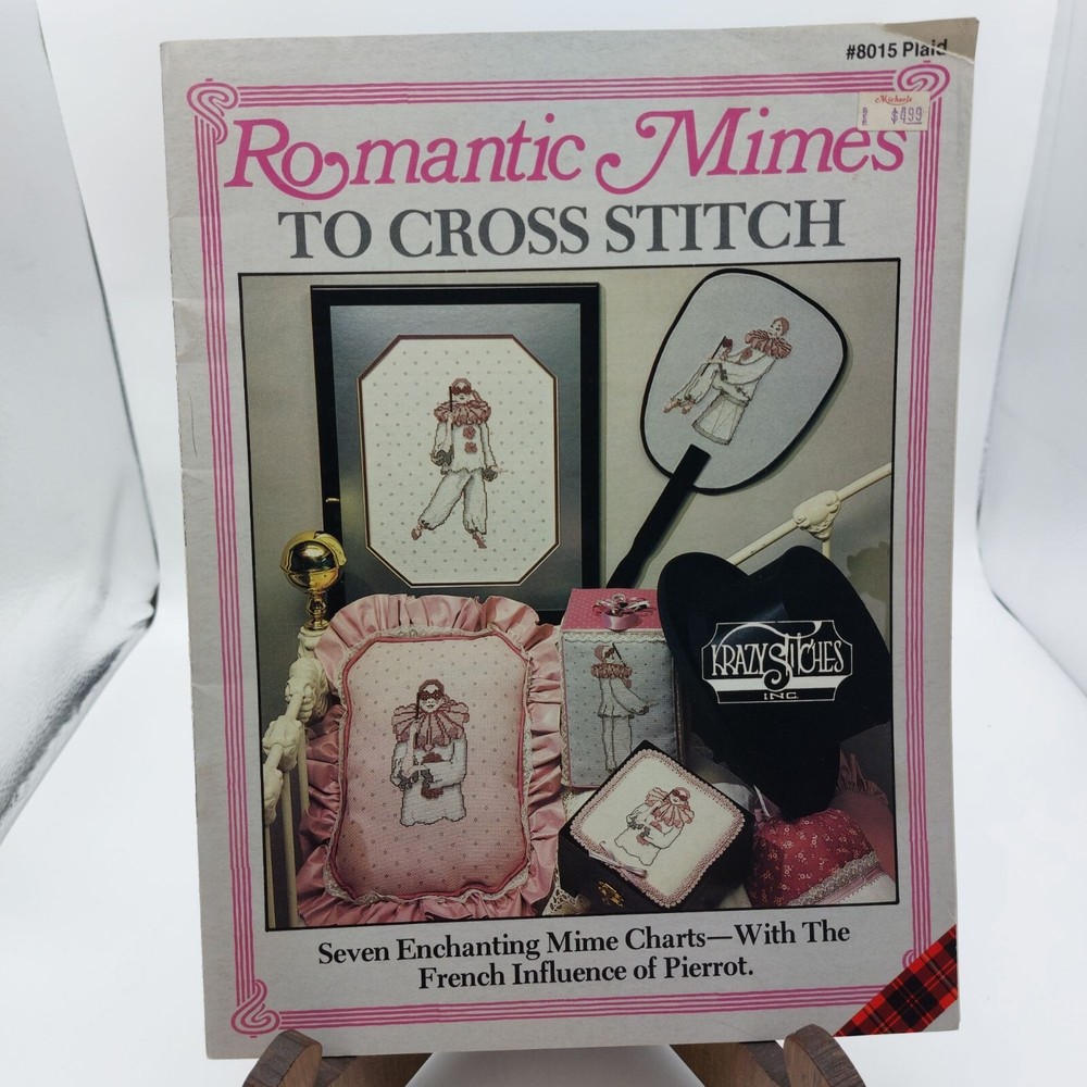 Romantic Mimes To Cross Stitch Pattern Booklet