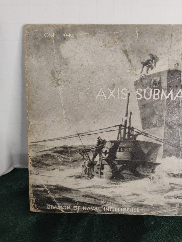 WW2 ONI RESTRICTED Axis Submarine Manual enemy sub operations and uses