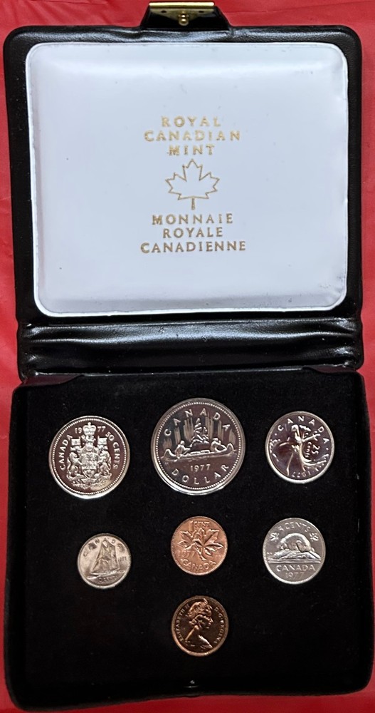 1977 Canada Double 1 Cent Specimen Set Plus COA & Box