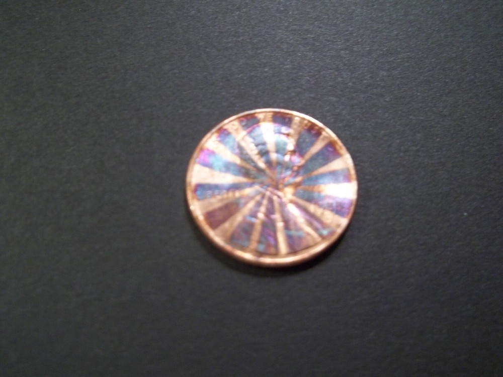 Beautiful Rainbow Toned Lincoln Cent (FLC41)