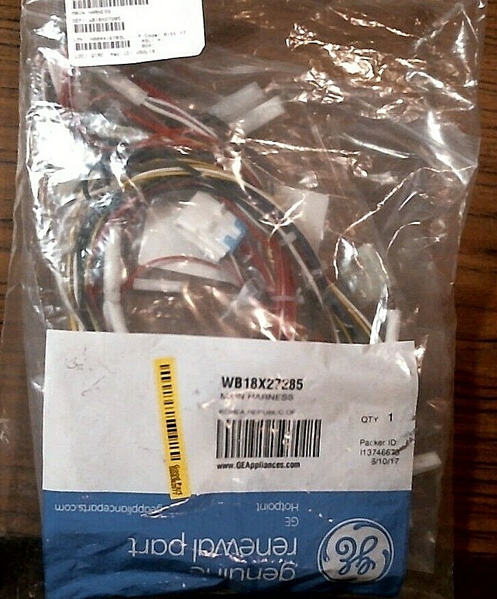 GE Microwave Main Harness, WB18X27285, OEM, NEW