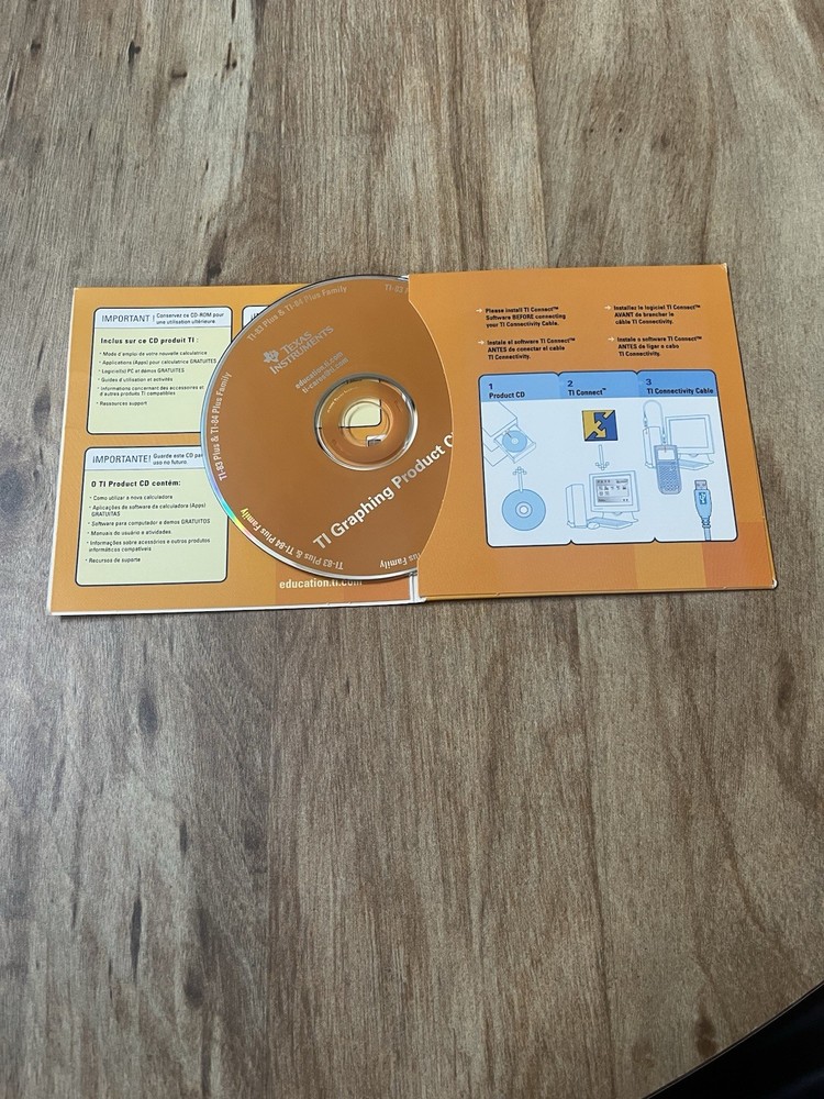 TI-84 Plus Texas Instruments Calculator w/ Case, Manual, CD