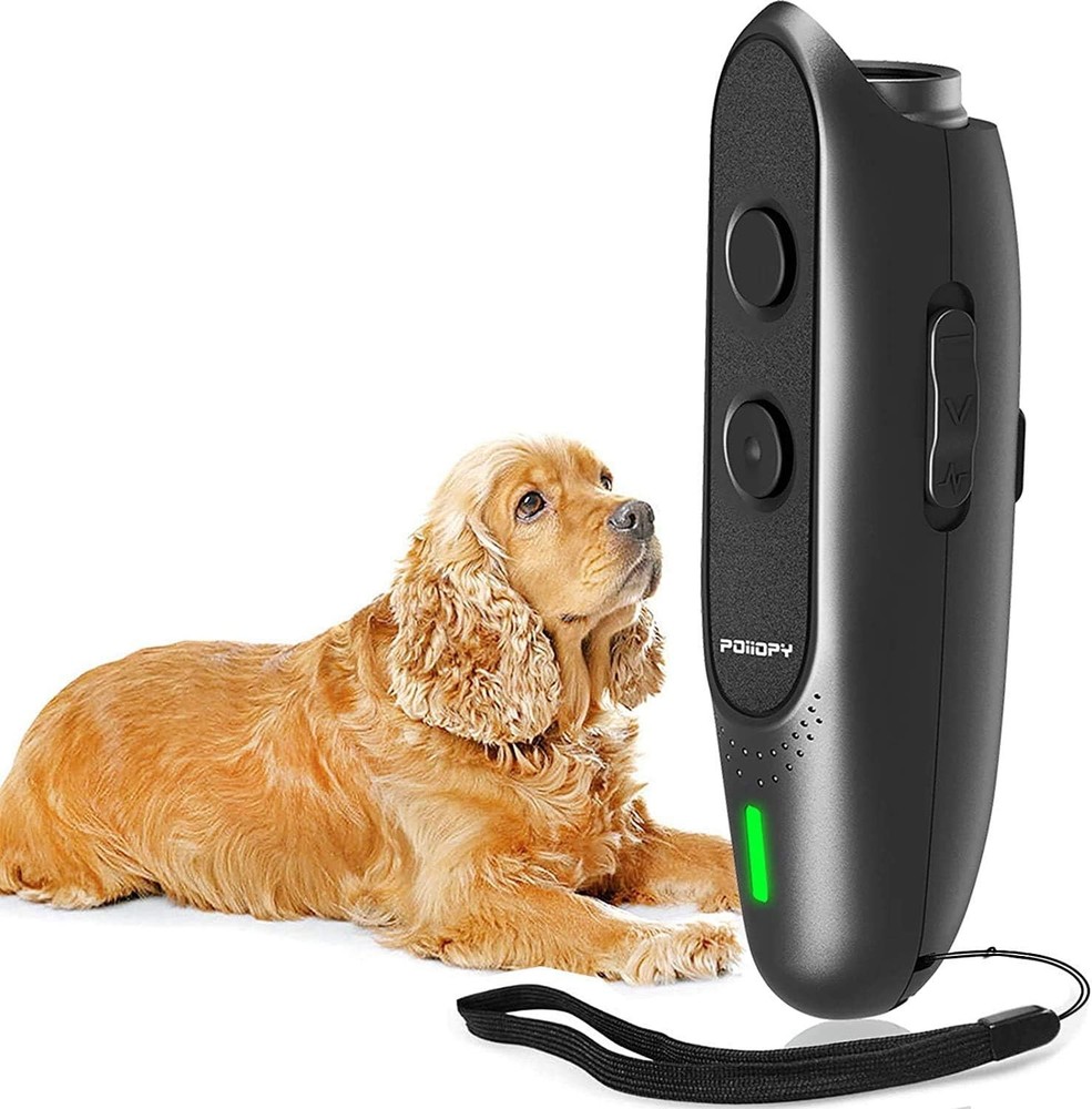 Effective Ultrasonic Dog Bark Deterrent - Adjustable Frequency, 2-in-1 Tool