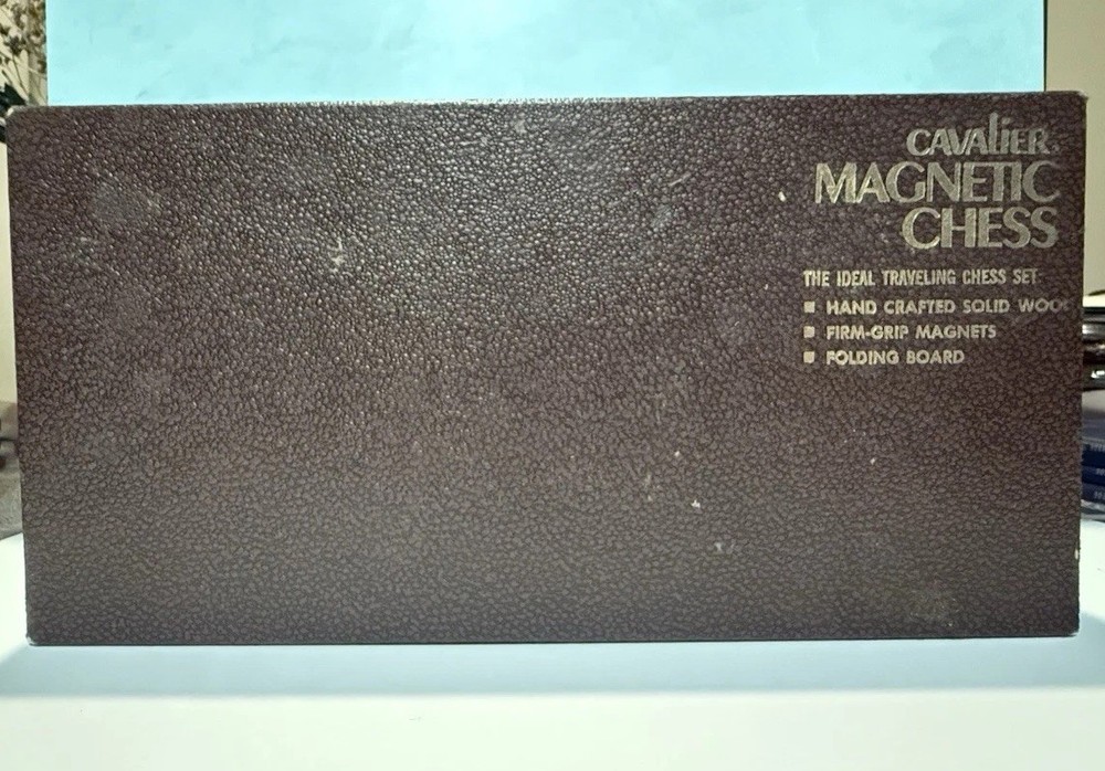 Vintage 1960's Cavalier Magnetic Chess Game