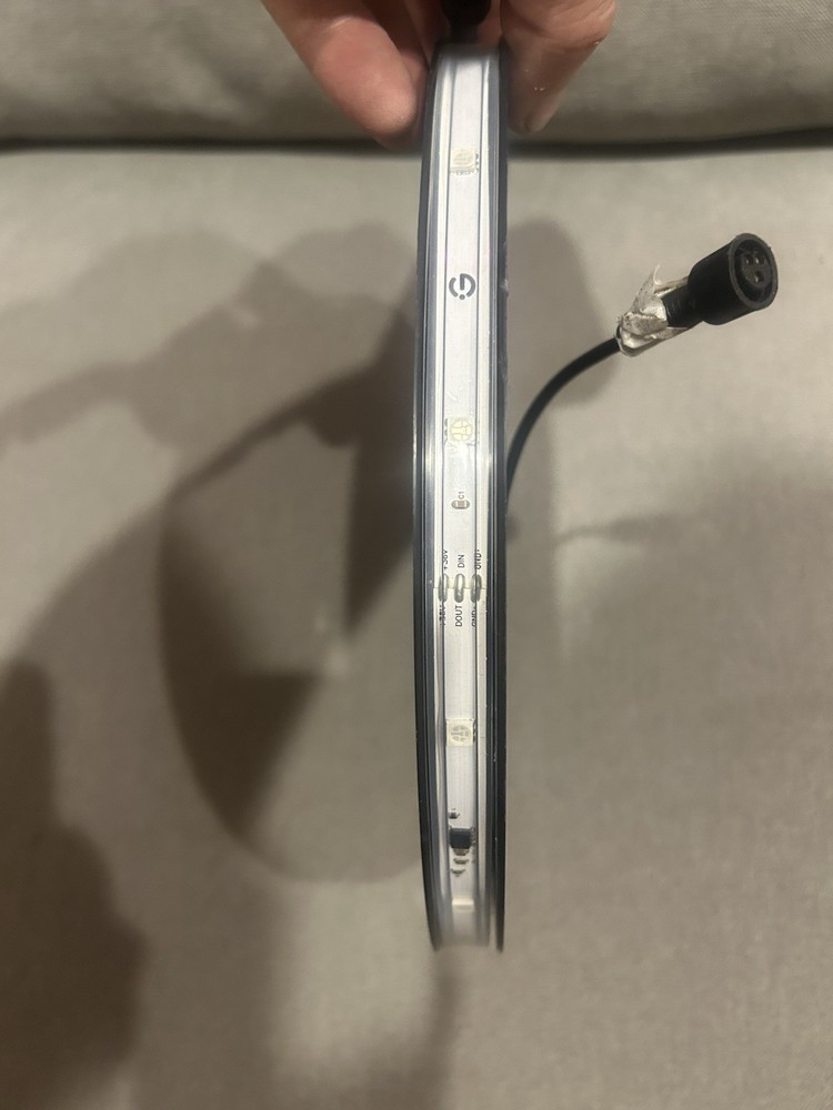 FY LED Light Strip Clear with Black Cord